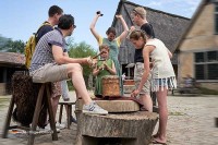 Freilichtmuseum präHistorisches Dorf in den Niederlanden